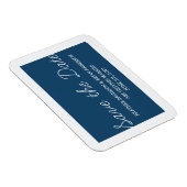 Magnet Flexible Whimsy Save the Date Magnet, Blue (Côté Droit)