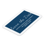 Magnet Flexible Whimsy Save the Date Magnet, Blue (Côté Gauche)