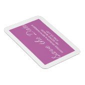 Magnet Flexible Whimsy Save the Date Magnet, Fuchsia (Côté Droit)