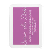Magnet Flexible Whimsy Save the Date Magnet, Fuchsia (Vertical)