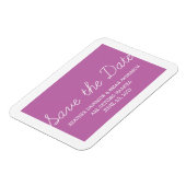 Magnet Flexible Whimsy Save the Date Magnet, Fuchsia (Côté Gauche)