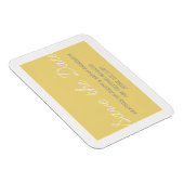Magnet Flexible Whimsy Save the Date Magnet, Jaune (Côté Droit)