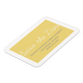 Magnet Flexible Whimsy Save the Date Magnet, Jaune (Côté Gauche)