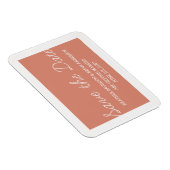 Magnet Flexible Whimsy Save the Date Magnet, Orange (Côté Droit)