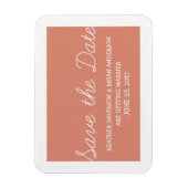 Magnet Flexible Whimsy Save the Date Magnet, Orange (Vertical)