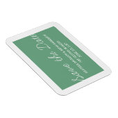 Magnet Flexible Whimsy Save the Date Magnet, Vert (Côté Droit)