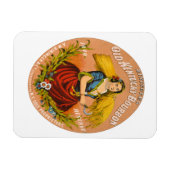 Magnet Flexible Whiskey Advertising Étiquette, Vers 1860. (Horizontal)