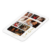 Magnet Flexible White Christmas Classic 7 Multi Photos Collage (Côté Gauche)