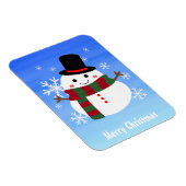 Magnet Flexible White Christmas Snowman (Côté Droit)