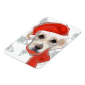 Magnet Flexible White Labrador Retriever (Côté Gauche)