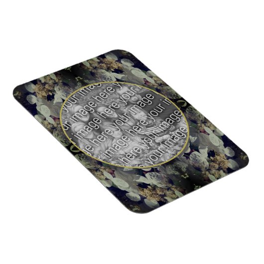 Magnet Flexible White Lacecap Hydrangea Frame Ajouter Votre Photo (Côté Droit)