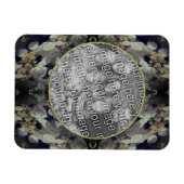 Magnet Flexible White Lacecap Hydrangea Frame Ajouter Votre Photo (Horizontal)