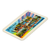 Magnet Flexible White Mounts New Hampshire NH Travel Souvenir (Côté Gauche)