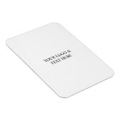 Magnet Flexible White Personalized – Your Logo & Text Here (Côté Droit)