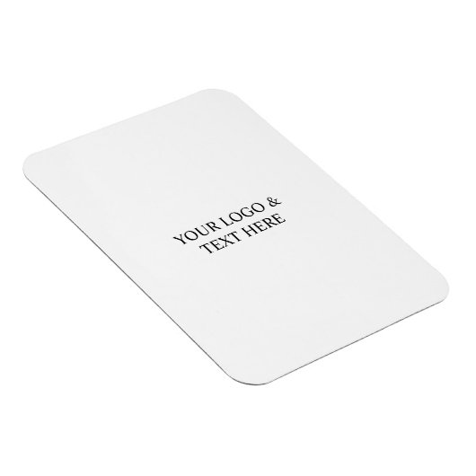 Magnet Flexible White Personalized – Your Logo & Text Here (Côté Droit)