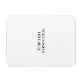 Magnet Flexible White Personalized – Your Logo & Text Here (Horizontal)