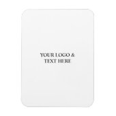 Magnet Flexible White Personalized – Your Logo & Text Here (Vertical)