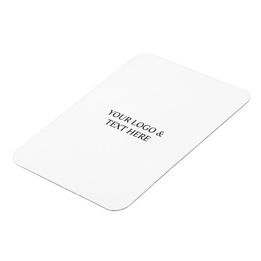 Magnet Flexible White Personalized – Your Logo & Text Here (Côté Gauche)