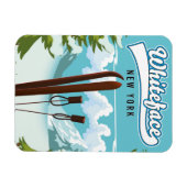 Magnet Flexible Whiteface New York Pour Skier (Horizontal)
