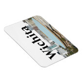 Magnet Flexible Wichita Kansas Skyline avec Wichita dans le ciel (Côté Droit)