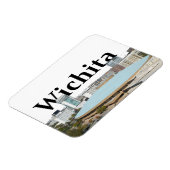 Magnet Flexible Wichita Kansas Skyline avec Wichita dans le ciel (Côté Gauche)