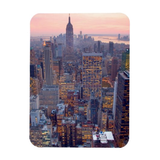 Magnet Flexible Wide view of Manhattan at sunset (Vertical)