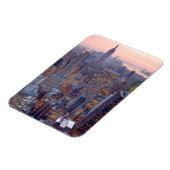 Magnet Flexible Wide view of Manhattan at sunset (Côté Gauche)