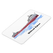 Magnet Flexible Wilfred Sykes, cargo des Grands Lacs, pont droit (Côté Gauche)