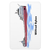 Magnet Flexible Wilfred Sykes, cargo des Grands Lacs, pont droit (Vertical)