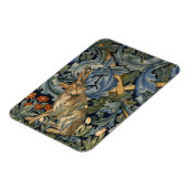 Magnet Flexible William Morris Forest Rabbit Floral Art (Côté Gauche)