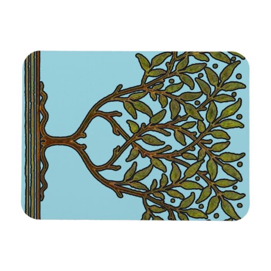 Magnet Flexible William Morris Tree Frieze Fond d'écran floral (Horizontal)