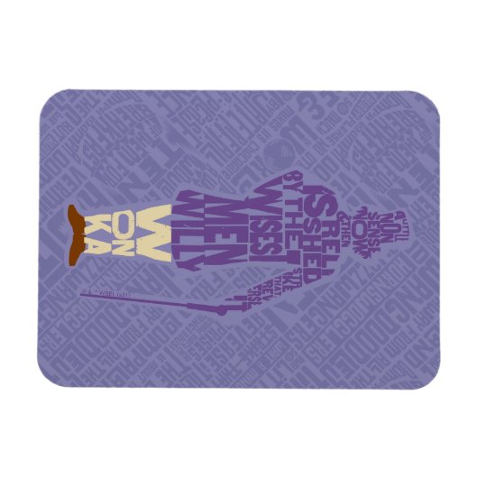Magnet Flexible Willy Wonka Citation Silhouette (Horizontal)