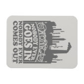 Magnet Flexible Willy Wonka Factory - Personne N'Entre Jamais (Horizontal)