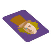 Magnet Flexible Willy Wonka Stenciled Face Graphic (Côté Droit)