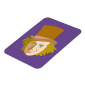Magnet Flexible Willy Wonka Stenciled Face Graphic (Côté Gauche)