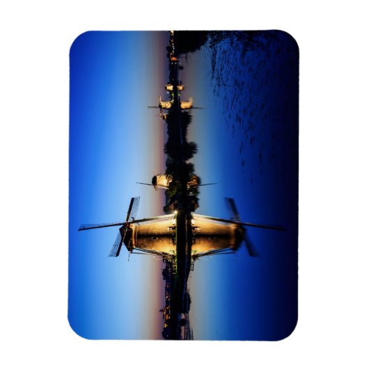 Magnet Flexible Windmills à Blue Hour aimant rectangulaire (Vertical)