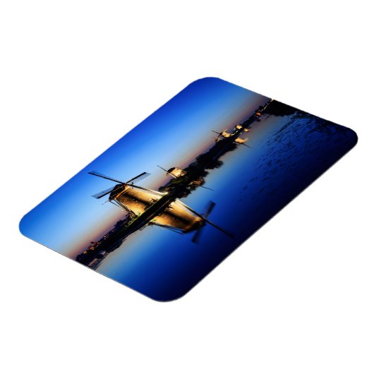 Magnet Flexible Windmills à Blue Hour aimant rectangulaire (Côté Gauche)