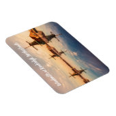 Magnet Flexible Windmills Kinderdijk Pays-Bas stylisé (Côté Droit)