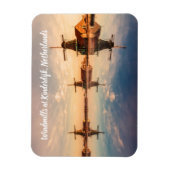 Magnet Flexible Windmills Kinderdijk Pays-Bas stylisé (Vertical)