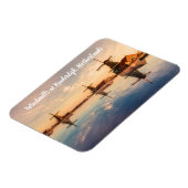 Magnet Flexible Windmills Kinderdijk Pays-Bas stylisé (Côté Gauche)