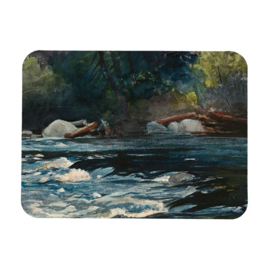 Magnet Flexible Winslow Homer - Les Rapids, Hudson River (Horizontal)