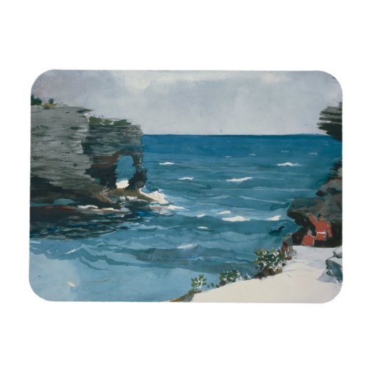 Magnet Flexible Winslow Homer - Rocky Shore, Bermudes (Horizontal)