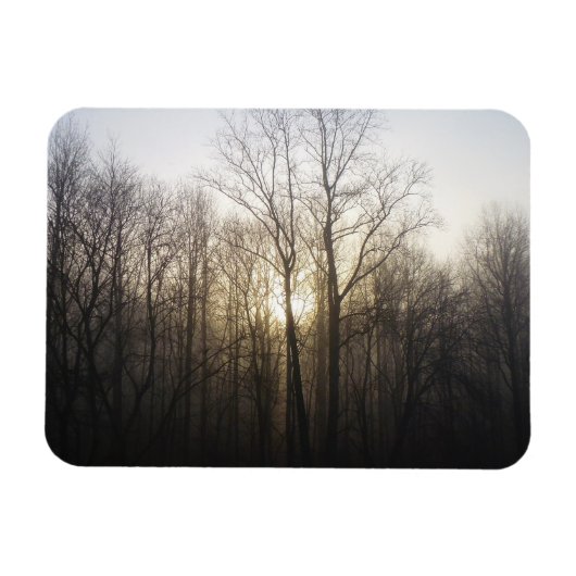 Magnet Flexible Winter Fog Sunrise Nature Photographie (Horizontal)