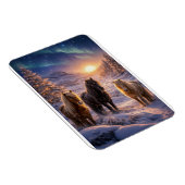 Magnet Flexible Winter Solstice Magic with Icelandic Horses (Côté Droit)