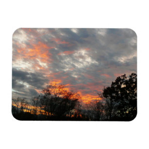 Magnet Flexible Winter Sunset Nature Paysage Photographie