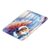Magnet Flexible Winter Wonderland Mariage Photo Enregistrer la dat (Côté Gauche)