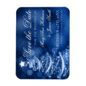 Magnet Flexible Winter Wonderland Noël Mariage Enregistrer La Date (Vertical)