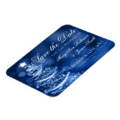 Magnet Flexible Winter Wonderland Noël Mariage Enregistrer La Date (Côté Gauche)