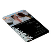 Magnet Flexible Winter Woodland Black Mariage Photo Sauvez notre d (Côté Droit)