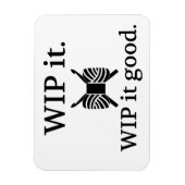 Magnet Flexible WIP It Good Crochet Crafts (Vertical)